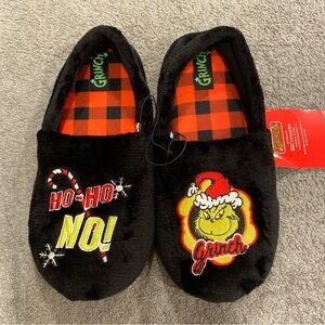 Grinch Christmas Black Slippers